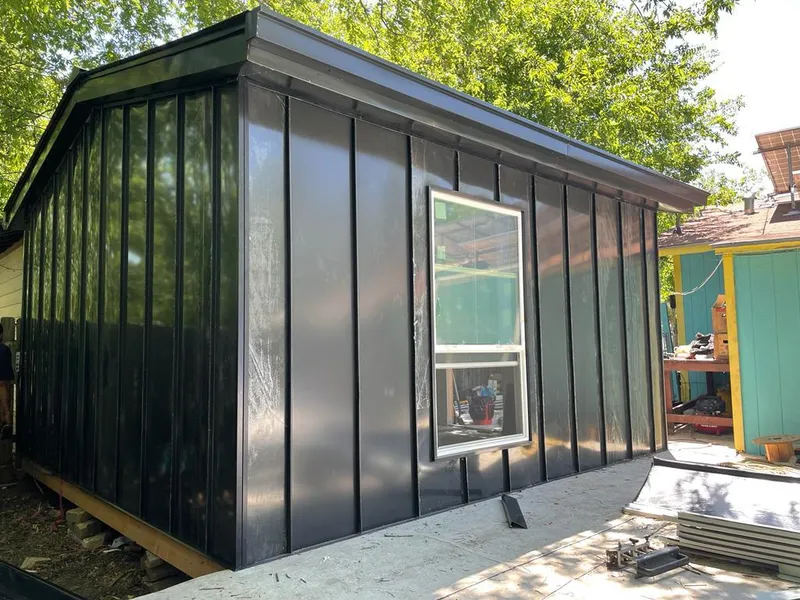 Black standing seam metal wall panels for Metal Roof Installation in Severna Park